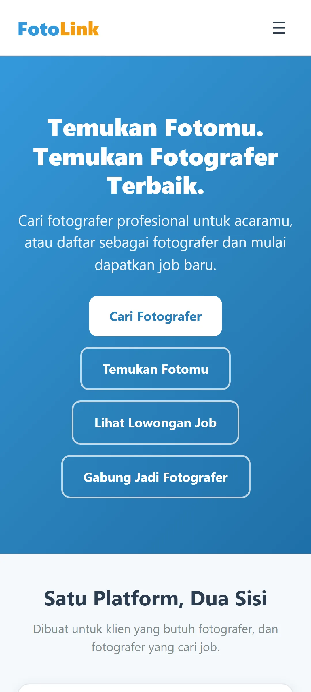 Tangkapan layar halaman Fotolink