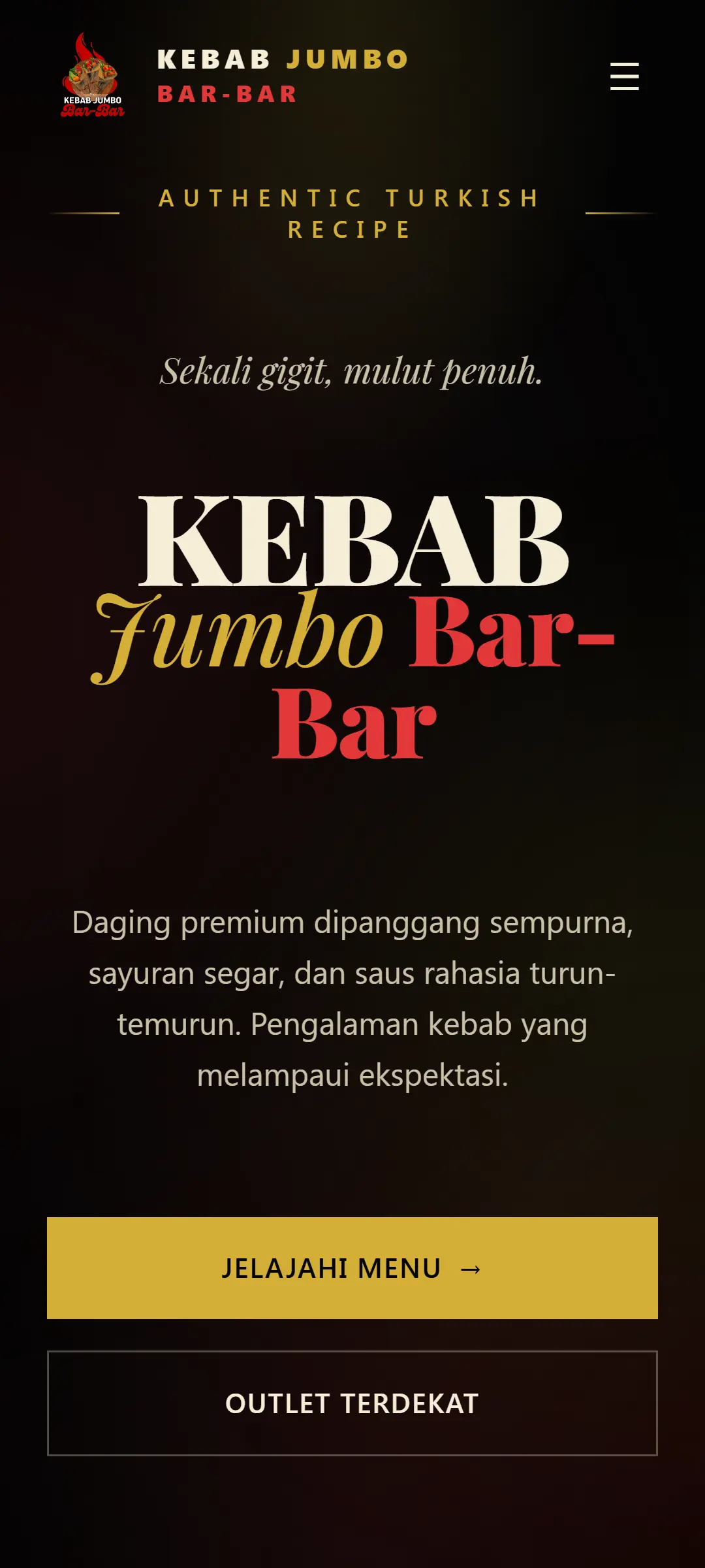 Tangkapan layar halaman Kebab Jumbo Bar-Bar